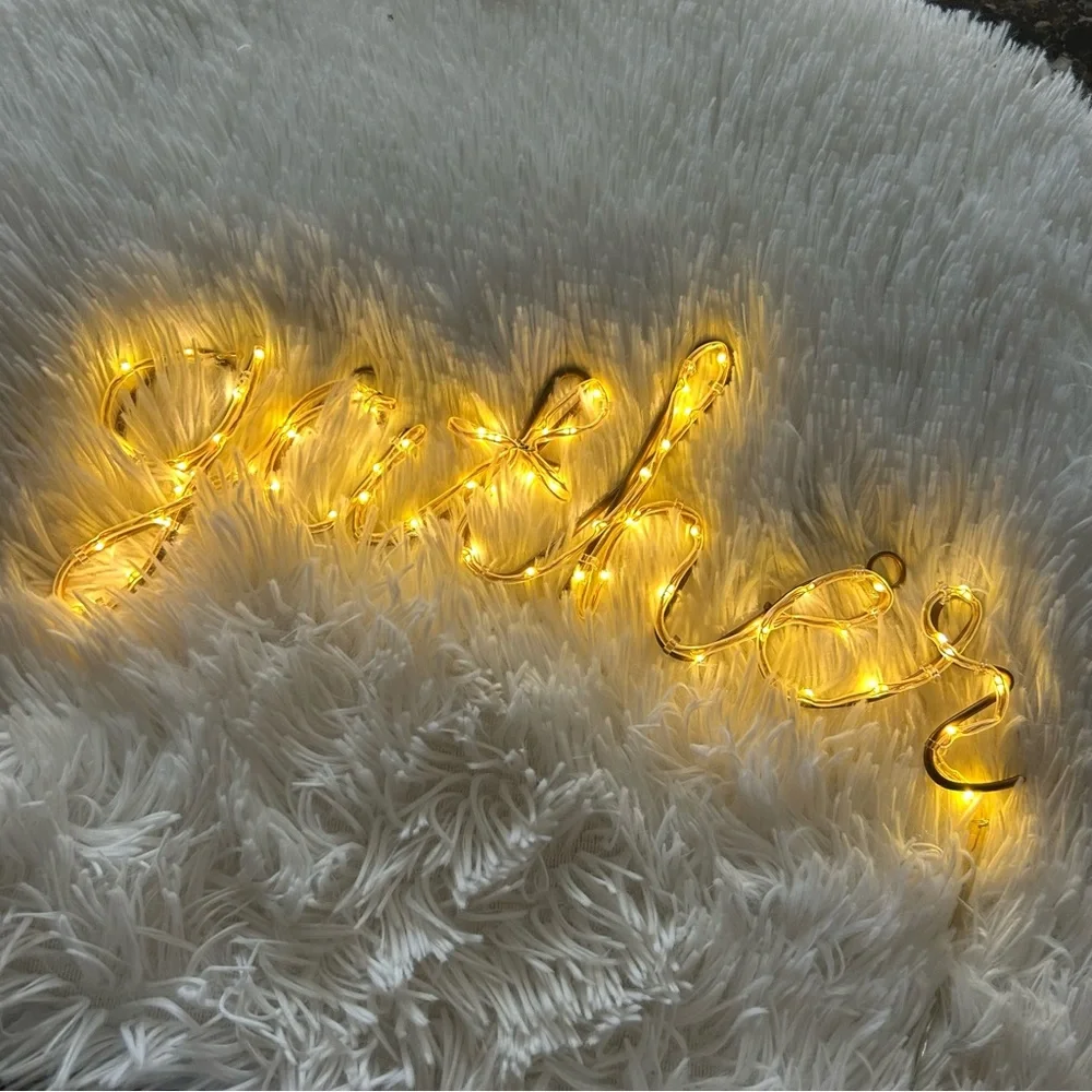 🩶5/$30 Target One Spot Light Up Battery Operated Gather Word Decor